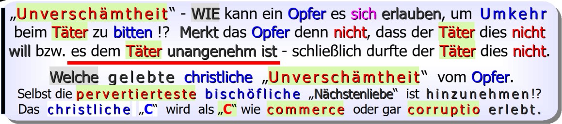 06.12.2025 Nachfrage 90 an das BOM, Unverschämtheit vom Opfer!?, Kirche, Mobbing